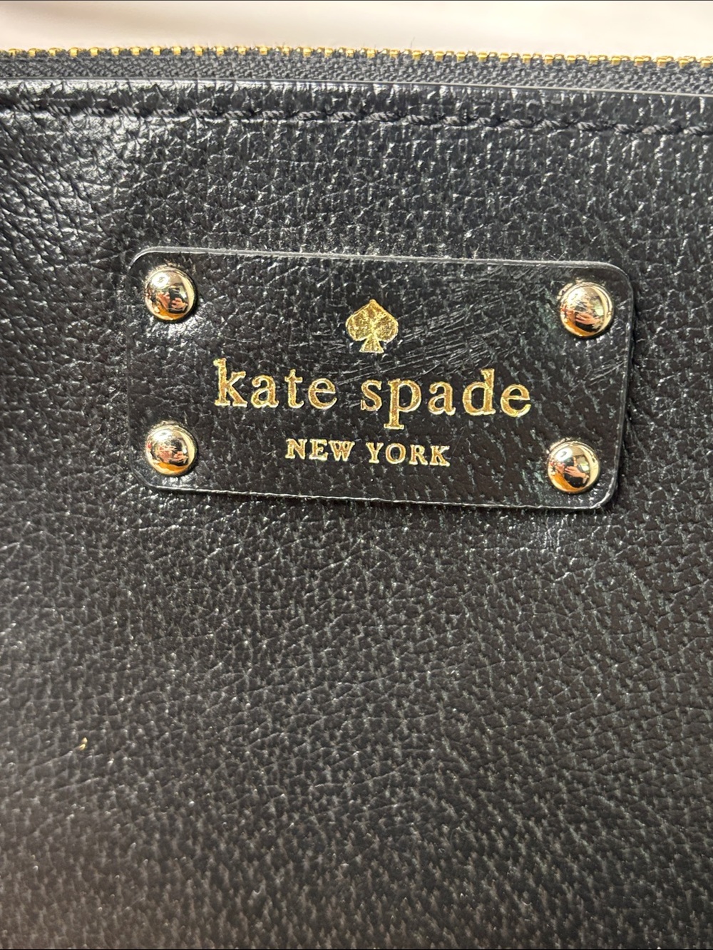 Kate Spade Wellesley Small Rachelle Black Pebbled Leather Satchel - Picture 13 of 16